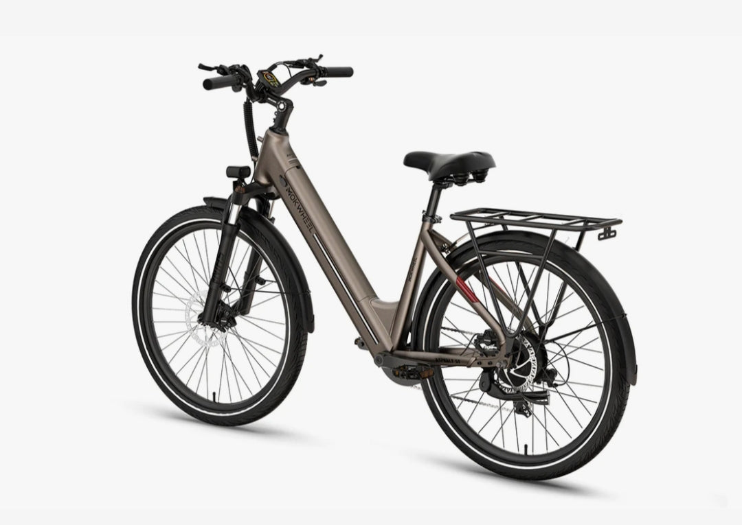 Asphalt ST 2.0 E-Bike ( Front Suspension ) with Free Basic 5 Accessory Pack ( $355 Value for Free! ) Includes Front/Back Fenders, Rear Rack.