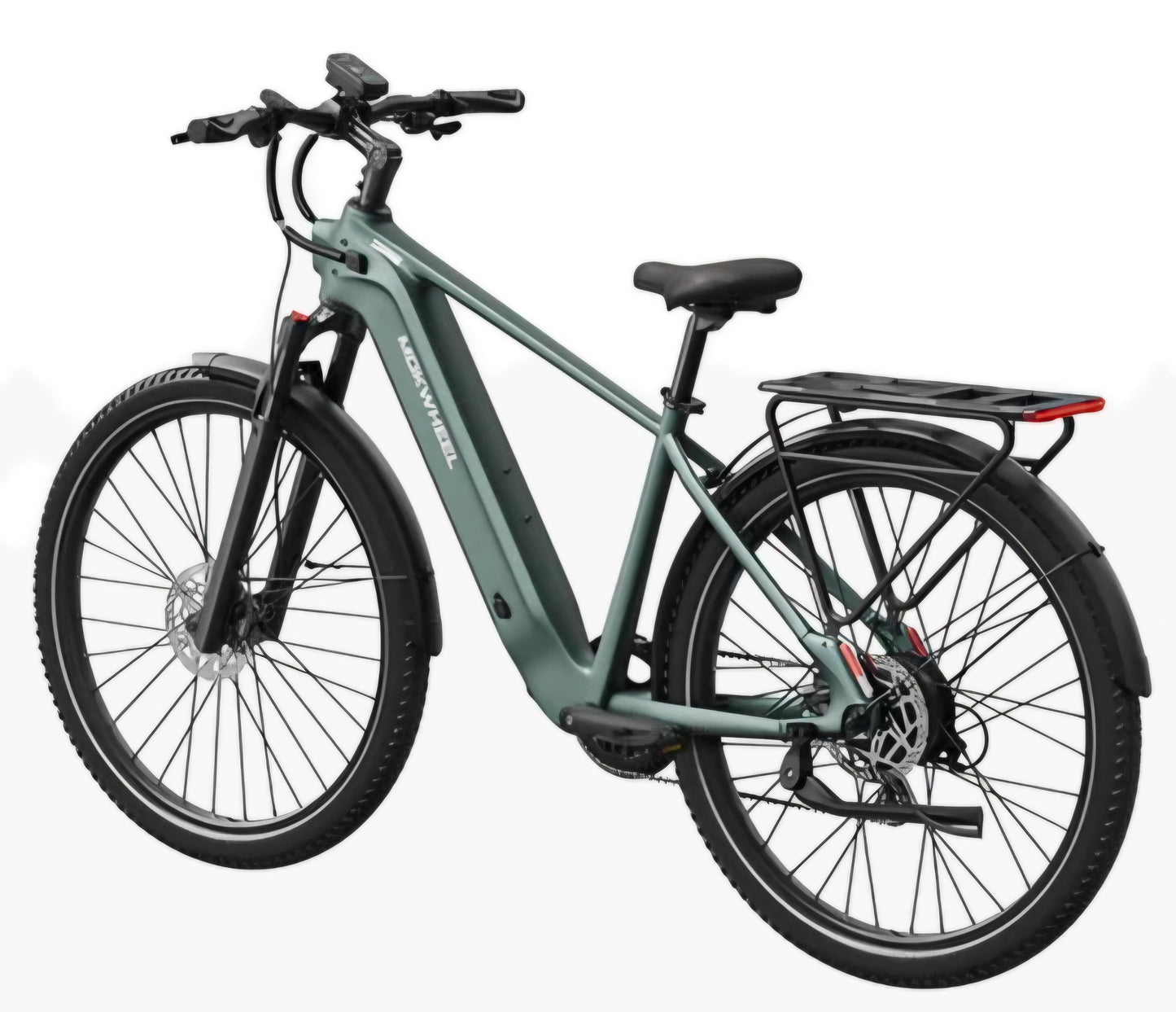 Tarmac E-Bike ( Front Suspension, Step Over ) Includes Front/Back Fenders, & Rear Rack