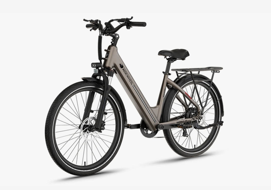 Asphalt ST 2.0 E-Bike ( Front Suspension ) with Free Basic 5 Accessory Pack ( $355 Value for Free! ) Includes Front/Back Fenders, Rear Rack.