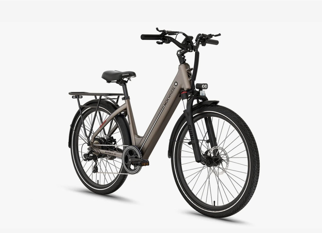 Asphalt ST 2.0 E-Bike ( Front Suspension ) with Free Basic 5 Accessory Pack ( $355 Value for Free! ) Includes Front/Back Fenders, Rear Rack.