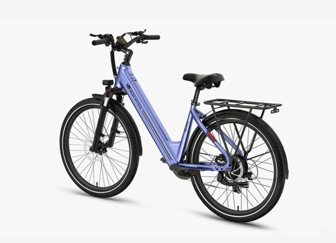 Asphalt ST 2.0 E-Bike ( Front Suspension ) with Free Basic 5 Accessory Pack ( $355 Value for Free! ) Includes Front/Back Fenders, Rear Rack.