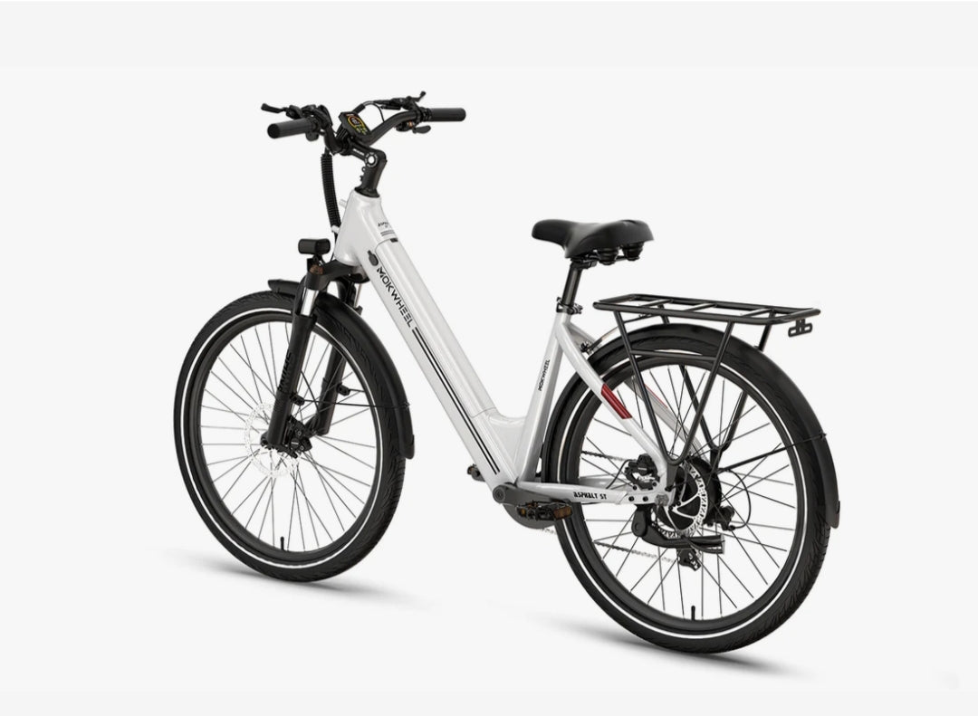 Asphalt ST 2.0 E-Bike ( Front Suspension ) with Free Basic 5 Accessory Pack ( $355 Value for Free! ) Includes Front/Back Fenders, Rear Rack.