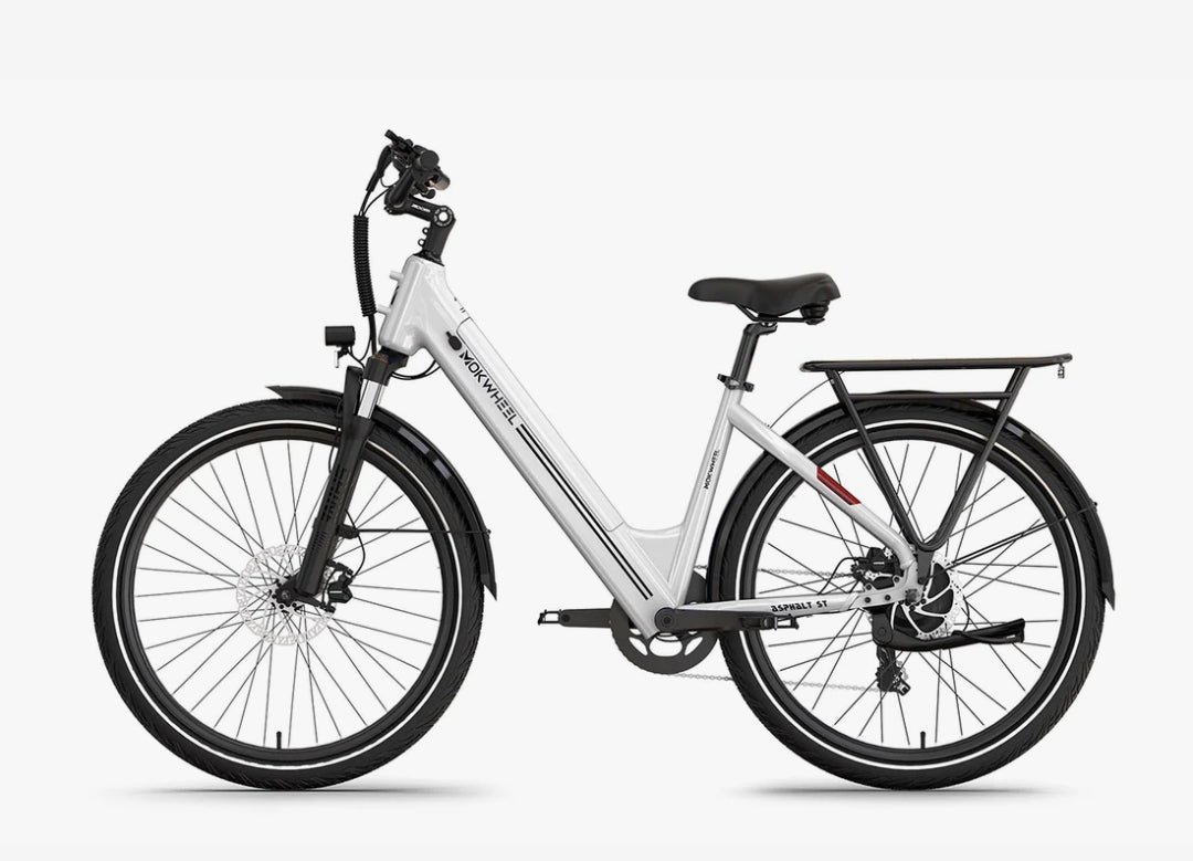 Asphalt ST 2.0 E-Bike ( Front Suspension ) with Free Basic 5 Accessory Pack ( $355 Value for Free! ) Includes Front/Back Fenders, Rear Rack.