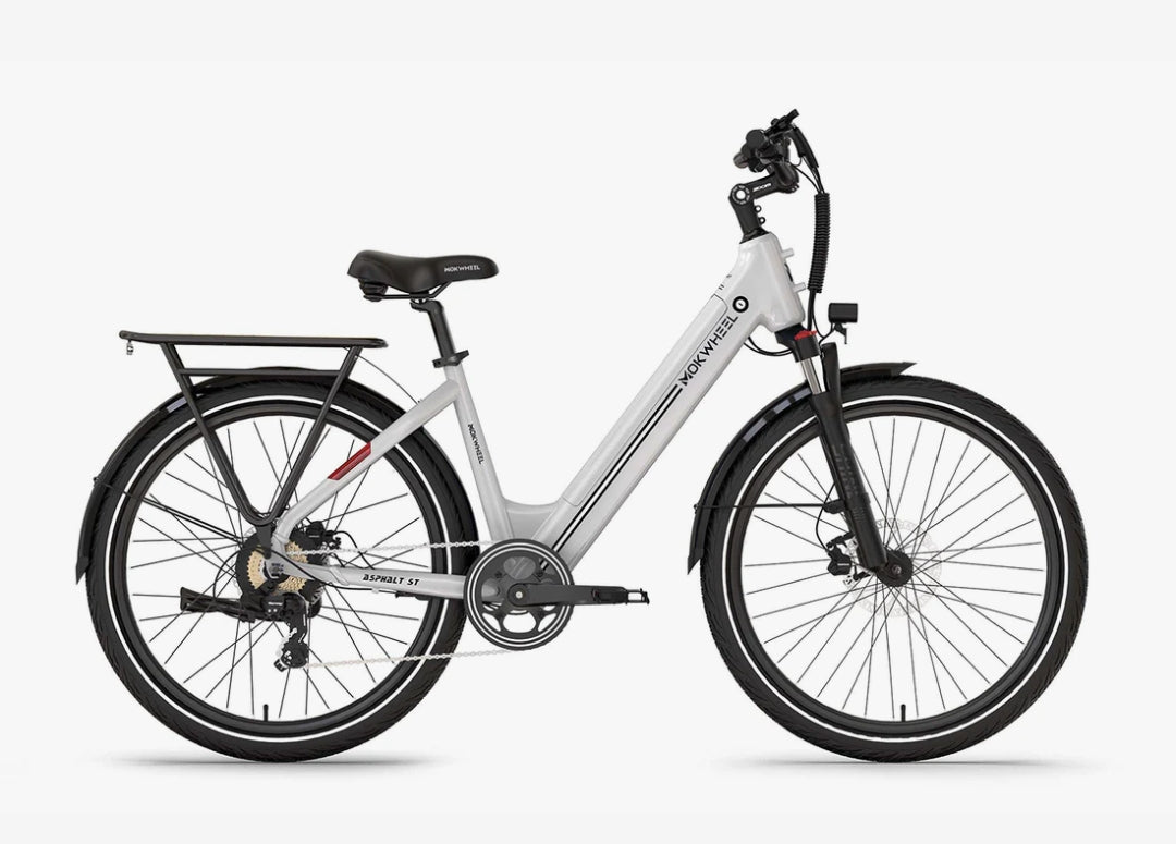 Asphalt ST 2.0 E-Bike ( Front Suspension ) with Free Basic 5 Accessory Pack ( $355 Value for Free! ) Includes Front/Back Fenders, Rear Rack.