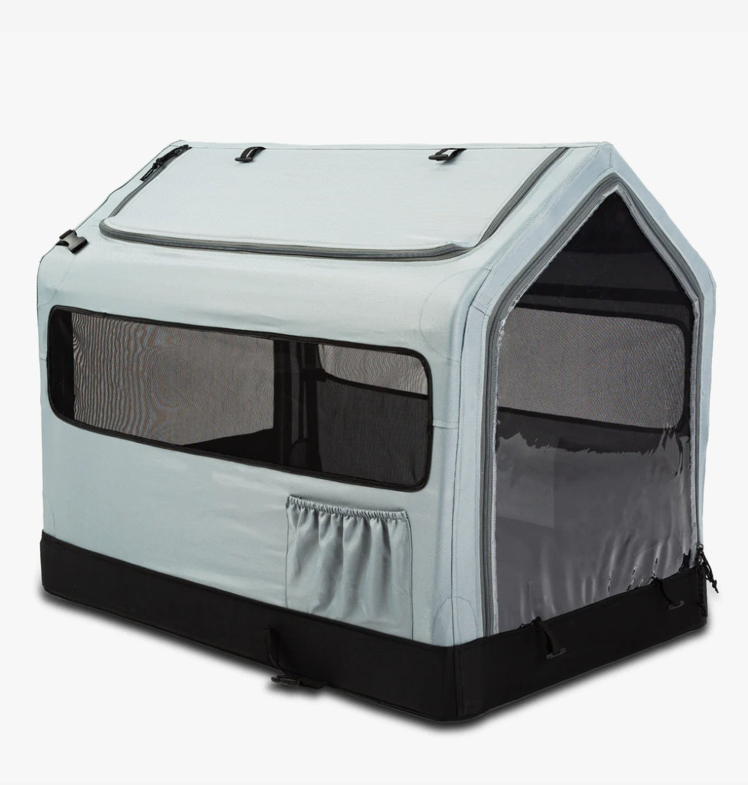 Trailer with Pet Shed - Mokwheel pull behind cargo trailer with Pet Shed