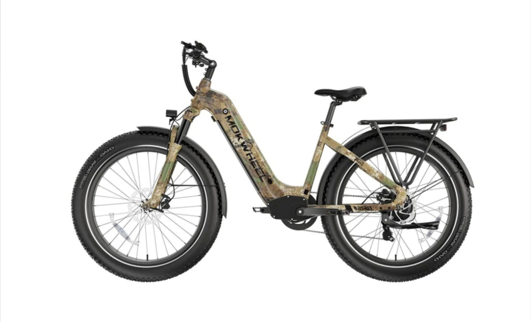 Fall Clearance Sale - Basalt ST Power Station E-Bike ( Front Suspension, Step Thru, Fat Tire ) with Free Deluxe 10 Accessory Pack ( $699 Value for Free! ) Includes Front/Back Fenders & Rear Rack