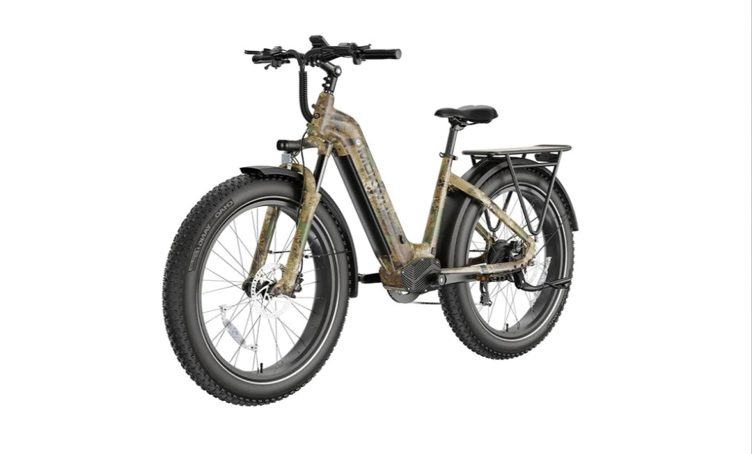 Fall Clearance Sale - Basalt ST Power Station E-Bike ( Front Suspension, Step Thru, Fat Tire ) with Free Deluxe 10 Accessory Pack ( $699 Value for Free! ) Includes Front/Back Fenders & Rear Rack