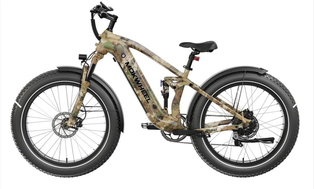 Obsidian Power Station E-Bike - ( Full Suspension, Step Over, Fat Tire ) with Free Deluxe 10 Accessory Pack ( $699 Value for Free! ) Includes Front/Back Fenders