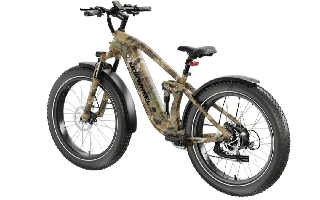 Obsidian Power Station E-Bike - ( Full Suspension, Step Over, Fat Tire ) with Free Deluxe 10 Accessory Pack ( $699 Value for Free! ) Includes Front/Back Fenders