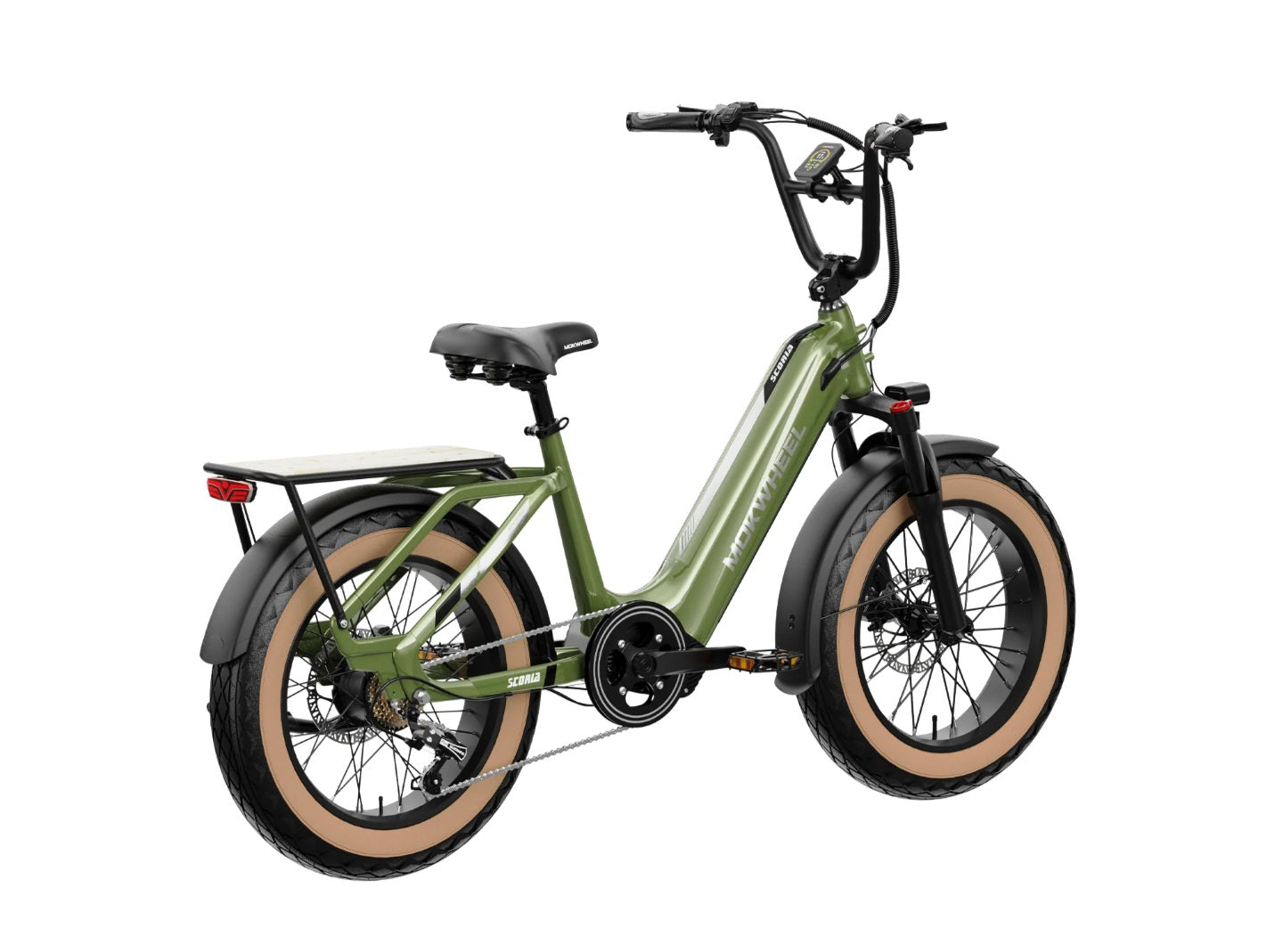 Scoria Power Station E-Bike ( Front Suspension, Step Thru, Fat Tire ) with Free Deluxe 10 Accessory Pack ( $699 Value for Free! ) Includes Front/Back Fenders, Rear Rack.