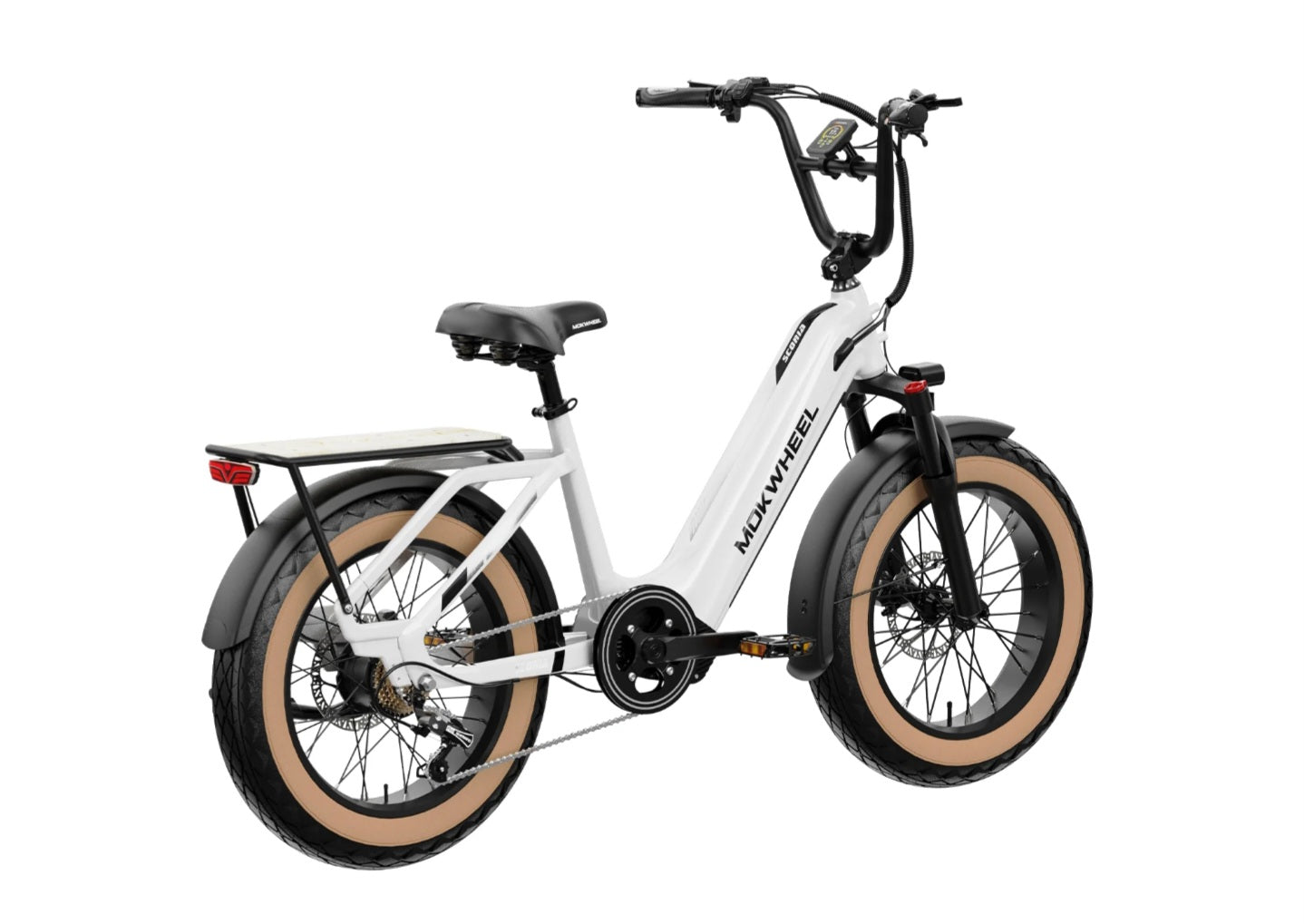 Scoria Power Station E-Bike ( Front Suspension, Step Thru, Fat Tire ) with Free Deluxe 10 Accessory Pack ( $699 Value for Free! ) Includes Front/Back Fenders, Rear Rack.
