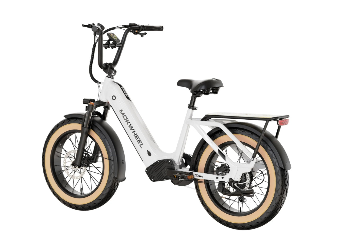 Scoria Power Station E-Bike ( Front Suspension, Step Thru, Fat Tire ) with Free Deluxe 10 Accessory Pack ( $699 Value for Free! ) Includes Front/Back Fenders, Rear Rack.