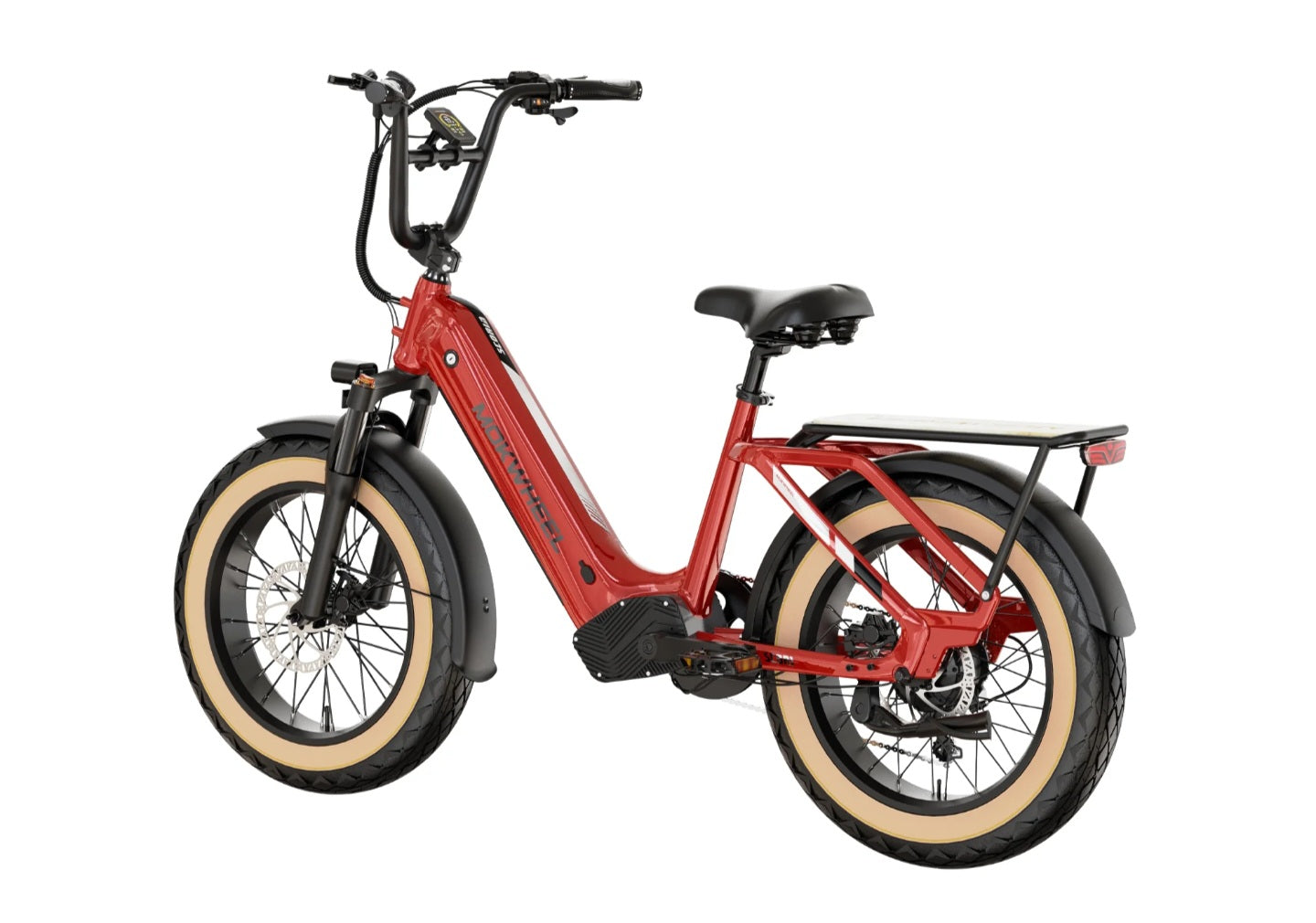 Scoria Power Station E-Bike ( Front Suspension, Step Thru, Fat Tire ) with Free Deluxe 10 Accessory Pack ( $699 Value for Free! ) Includes Front/Back Fenders, Rear Rack.