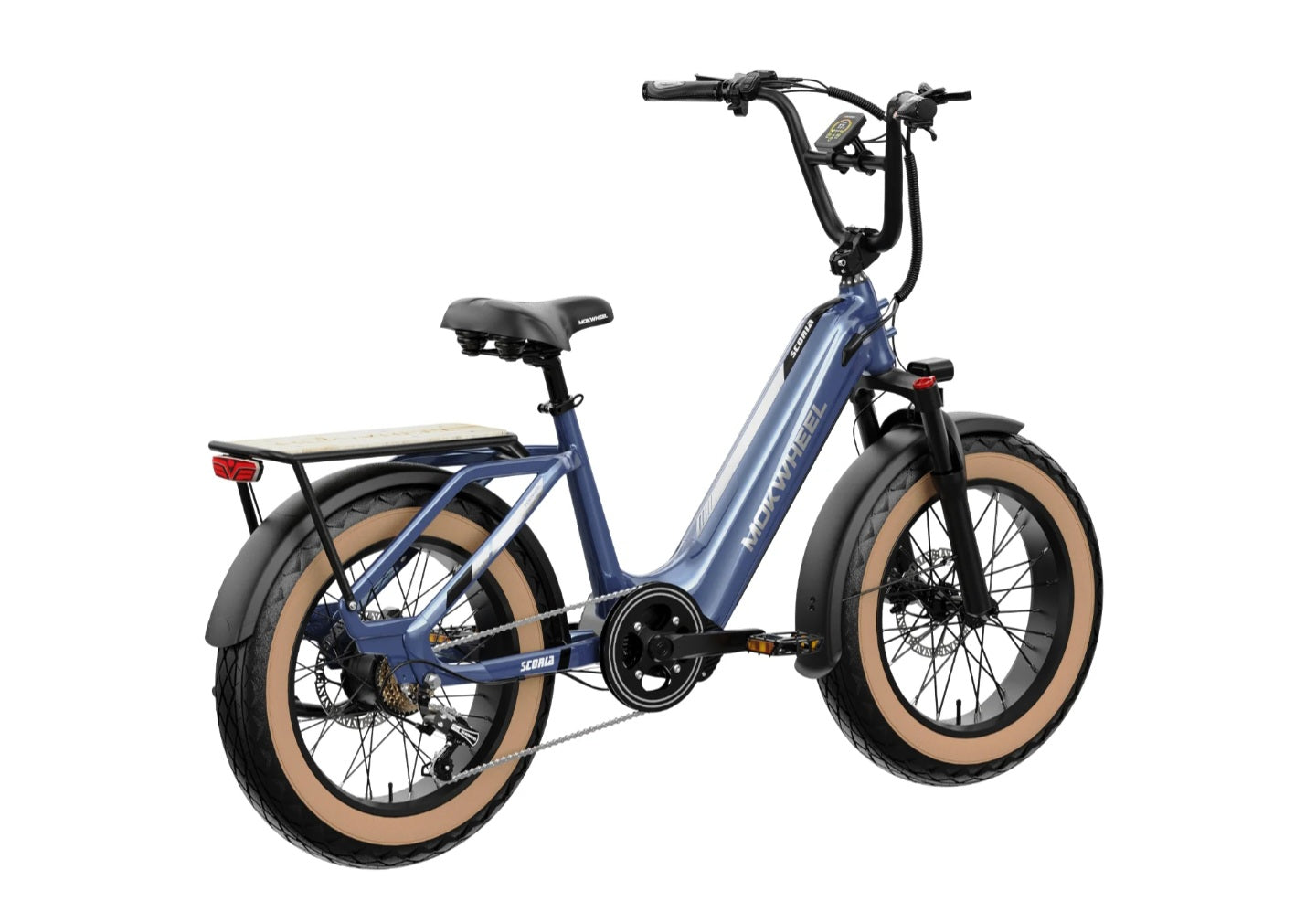 Scoria Power Station E-Bike ( Front Suspension, Step Thru, Fat Tire ) with Free Deluxe 10 Accessory Pack ( $699 Value for Free! ) Includes Front/Back Fenders, Rear Rack.
