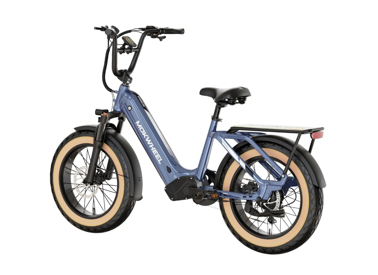 Scoria Power Station E-Bike ( Front Suspension, Step Thru, Fat Tire ) with Free Deluxe 10 Accessory Pack ( $699 Value for Free! ) Includes Front/Back Fenders, Rear Rack.