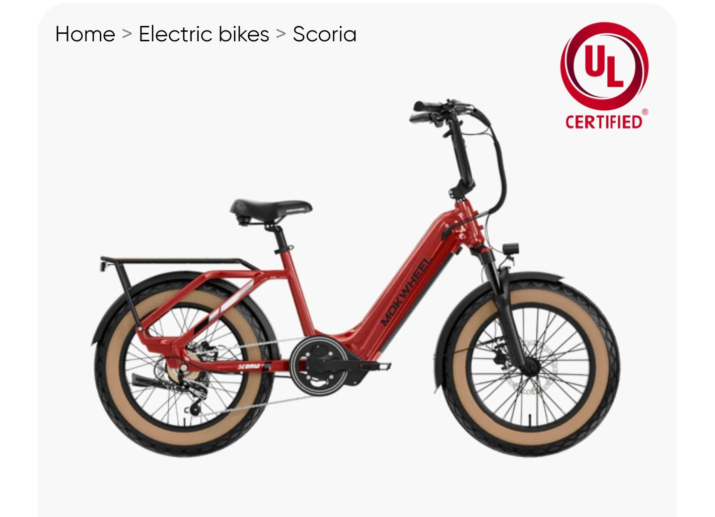 Scoria Power Station E-Bike ( Front Suspension, Step Thru, Fat Tire ) with Free Deluxe 10 Accessory Pack ( $699 Value for Free! ) Includes Front/Back Fenders, Rear Rack.