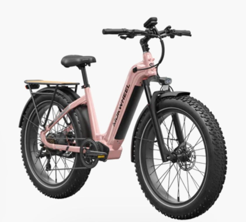 Basalt ST 2.0 7 speed Power Station E-Bike ( Front Suspension, Step Thru, Fat Tire ) with Free Deluxe 10 Accessory Pack ( $699 Value for Free! ) Includes Front/Back Fenders, Rear Rack.