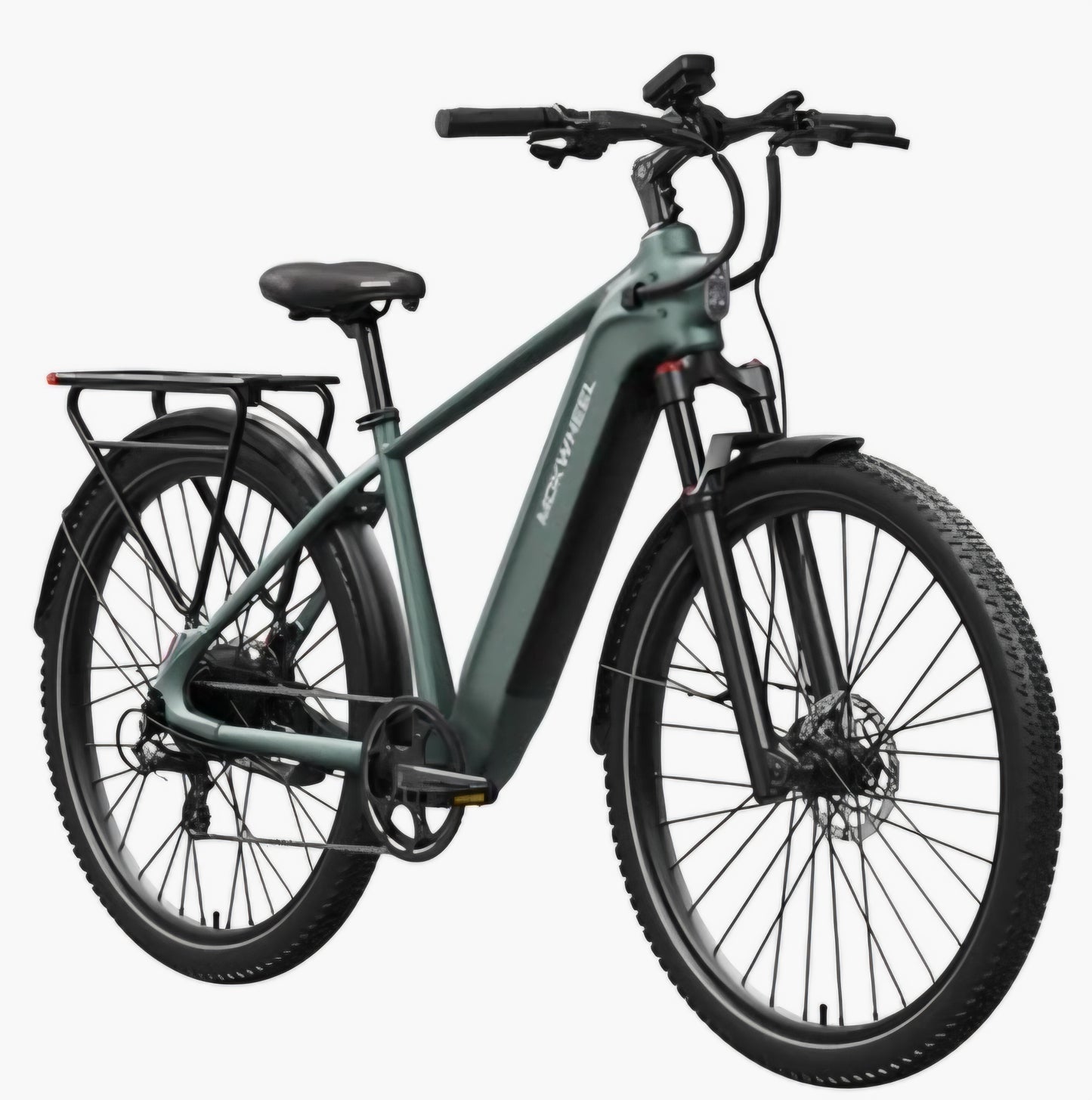 Tarmac E-Bike ( Front Suspension, Step Over ) Includes Front/Back Fenders, & Rear Rack