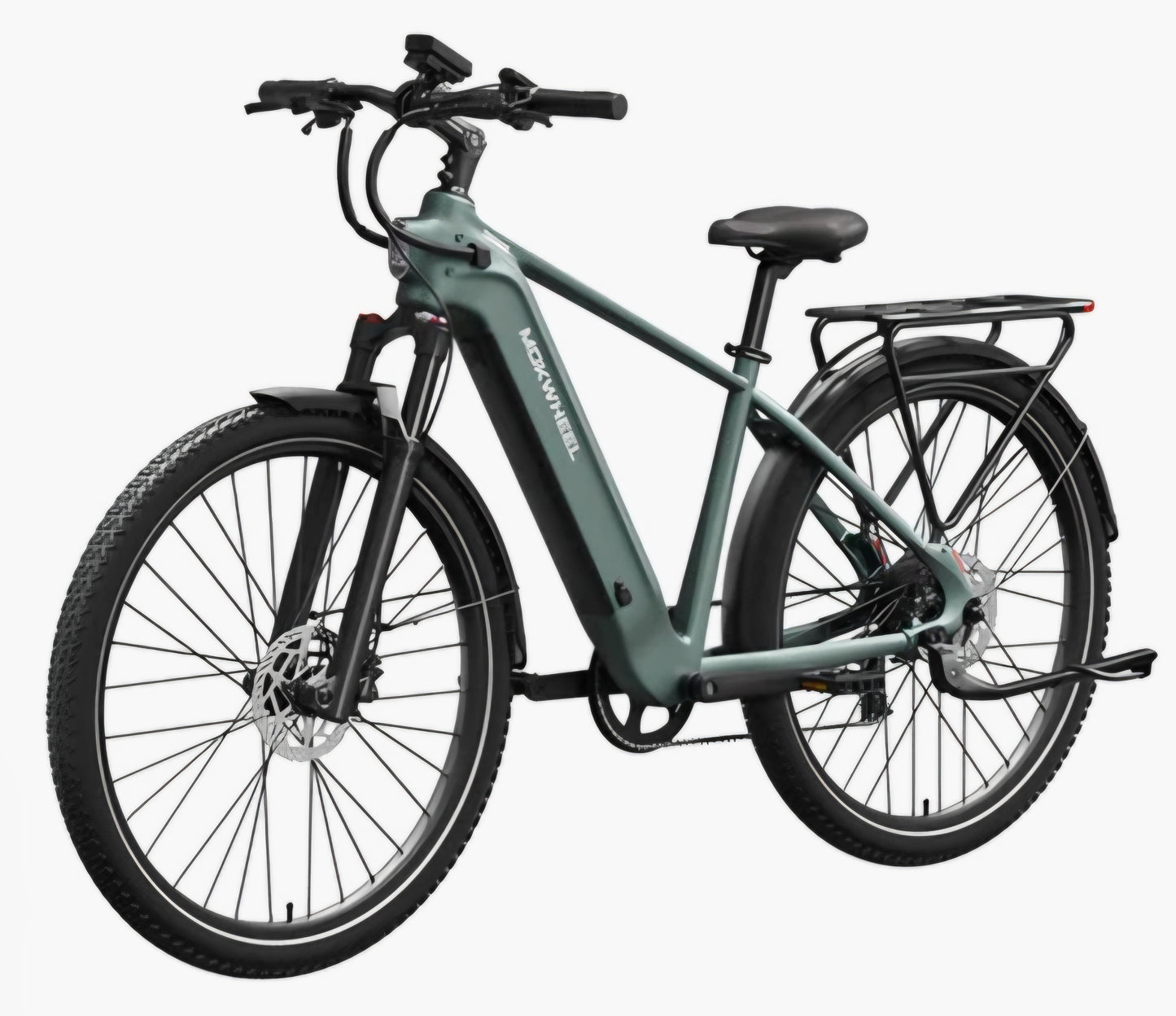 Tarmac E-Bike ( Front Suspension, Step Over ) Includes Front/Back Fenders, & Rear Rack
