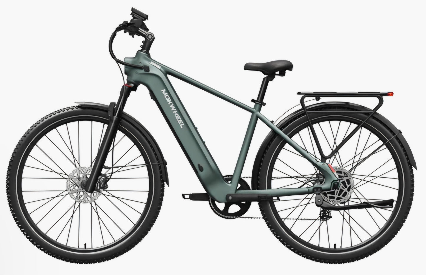 Tarmac E-Bike ( Front Suspension, Step Over ) Includes Front/Back Fenders, & Rear Rack