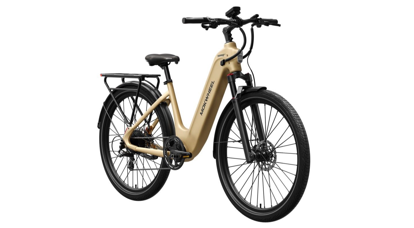Tarmac ST E-Bike - IN STOCK AT OUR LOCATION - PICKUP ONLY - FULLY ASSEMBLED ( Front Suspension, Step Thru ) with Free Basic 5 Accessory Pack ( $355 Value for Free! ) Includes Front/Back Fenders, & Rear Rack