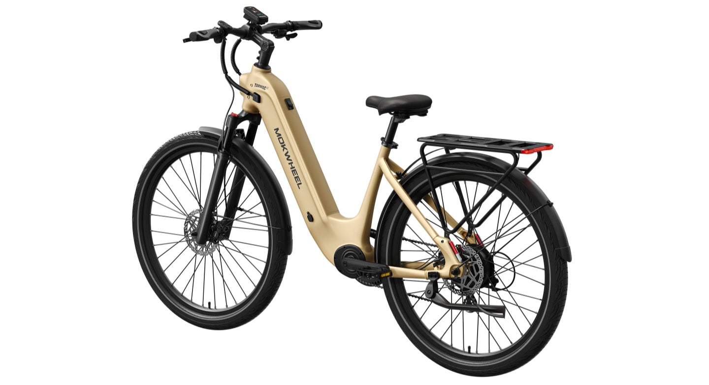 Tarmac ST E-Bike - IN STOCK AT OUR LOCATION - PICKUP ONLY - FULLY ASSEMBLED ( Front Suspension, Step Thru ) with Free Basic 5 Accessory Pack ( $355 Value for Free! ) Includes Front/Back Fenders, & Rear Rack