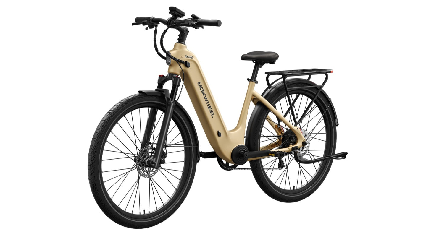 Tarmac ST E-Bike - IN STOCK AT OUR LOCATION - PICKUP ONLY - FULLY ASSEMBLED ( Front Suspension, Step Thru ) with Free Basic 5 Accessory Pack ( $355 Value for Free! ) Includes Front/Back Fenders, & Rear Rack