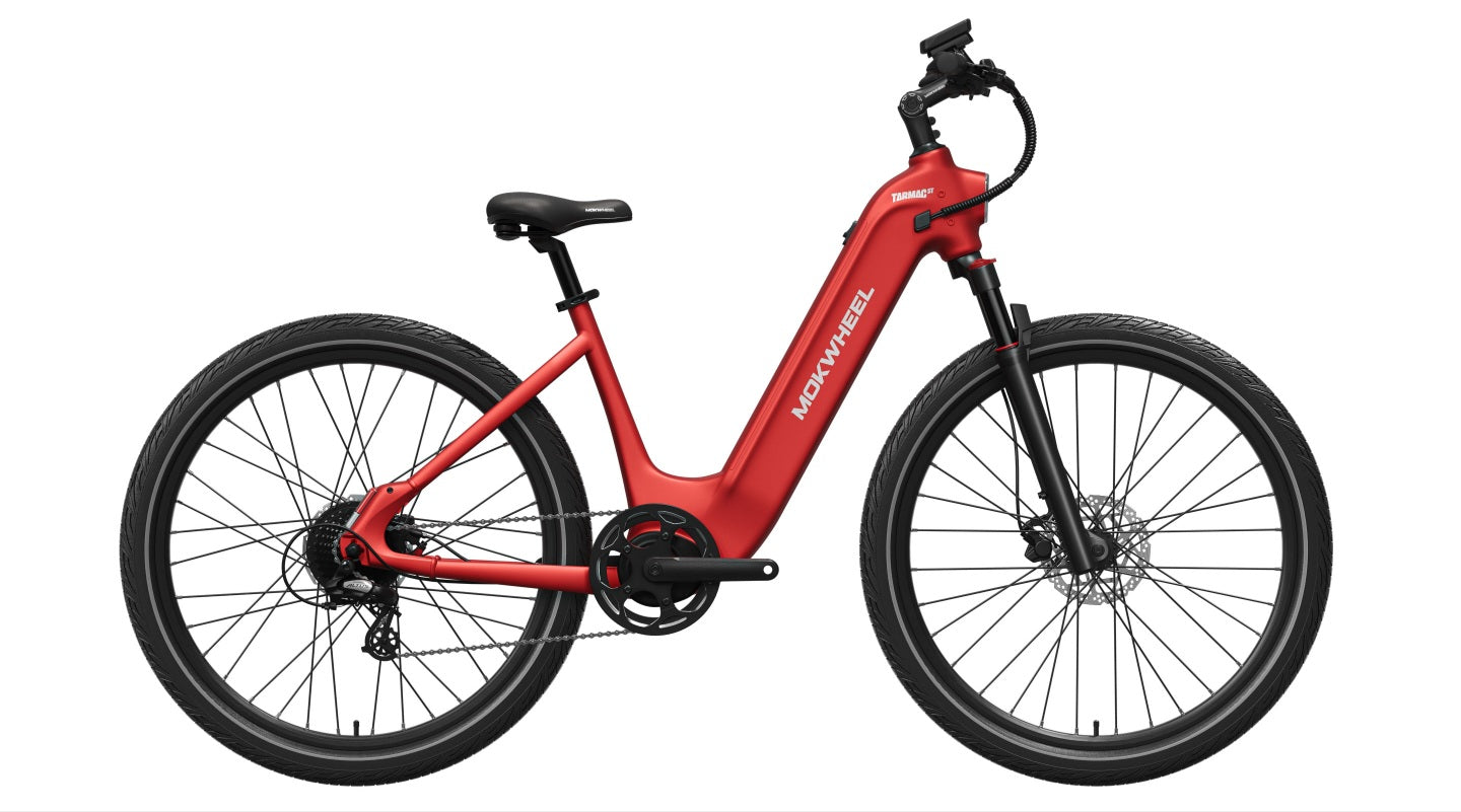 Tarmac ST E-Bike - IN STOCK AT OUR LOCATION - PICKUP ONLY - FULLY ASSEMBLED ( Front Suspension, Step Thru ) with Free Basic 5 Accessory Pack ( $355 Value for Free! ) Includes Front/Back Fenders, & Rear Rack
