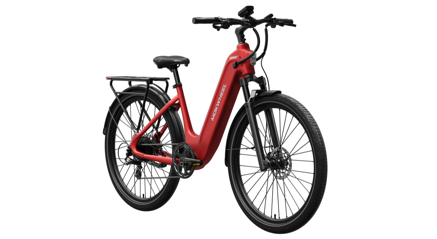 Tarmac ST E-Bike - IN STOCK AT OUR LOCATION - PICKUP ONLY - FULLY ASSEMBLED ( Front Suspension, Step Thru ) with Free Basic 5 Accessory Pack ( $355 Value for Free! ) Includes Front/Back Fenders, & Rear Rack