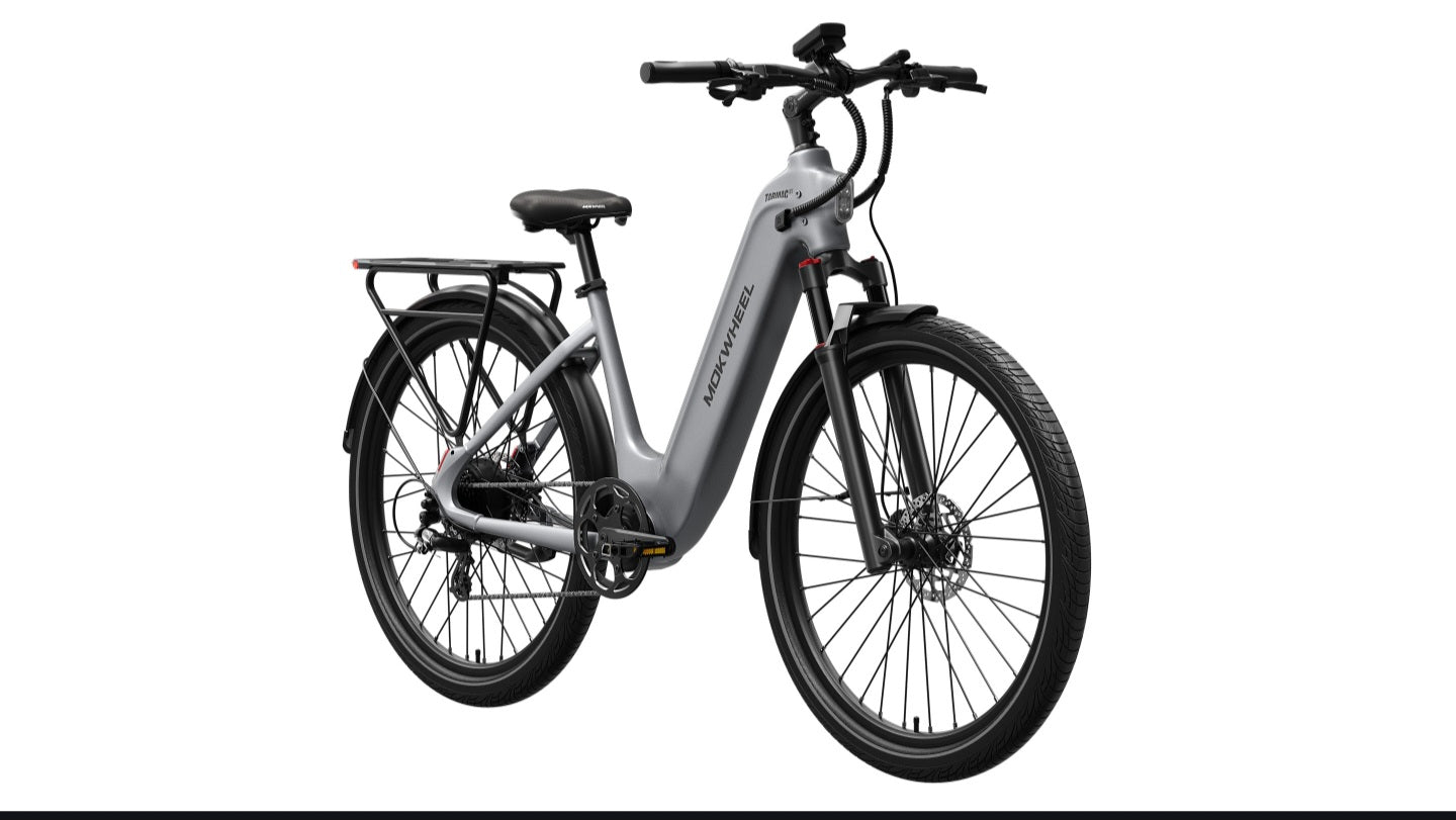 Tarmac ST E-Bike - IN STOCK AT OUR LOCATION - PICKUP ONLY - FULLY ASSEMBLED ( Front Suspension, Step Thru ) with Free Basic 5 Accessory Pack ( $355 Value for Free! ) Includes Front/Back Fenders, & Rear Rack