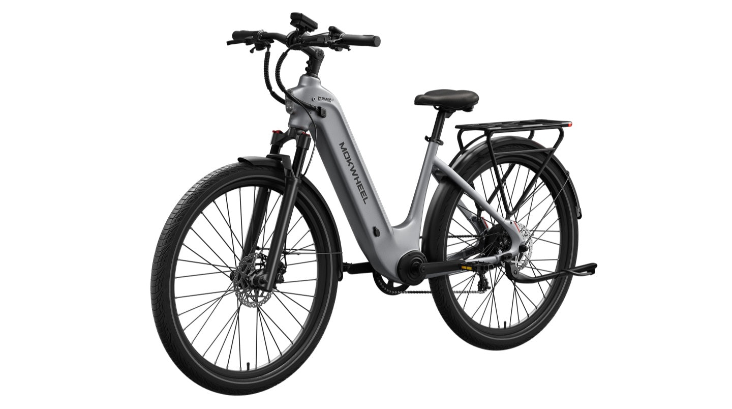 Tarmac ST E-Bike - IN STOCK AT OUR LOCATION - PICKUP ONLY - FULLY ASSEMBLED ( Front Suspension, Step Thru ) with Free Basic 5 Accessory Pack ( $355 Value for Free! ) Includes Front/Back Fenders, & Rear Rack