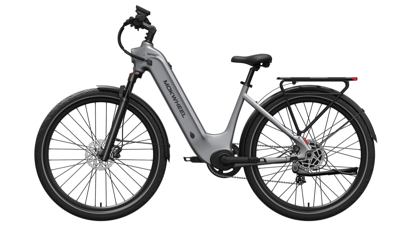 Tarmac ST E-Bike - IN STOCK AT OUR LOCATION - PICKUP ONLY - FULLY ASSEMBLED ( Front Suspension, Step Thru ) with Free Basic 5 Accessory Pack ( $355 Value for Free! ) Includes Front/Back Fenders, & Rear Rack