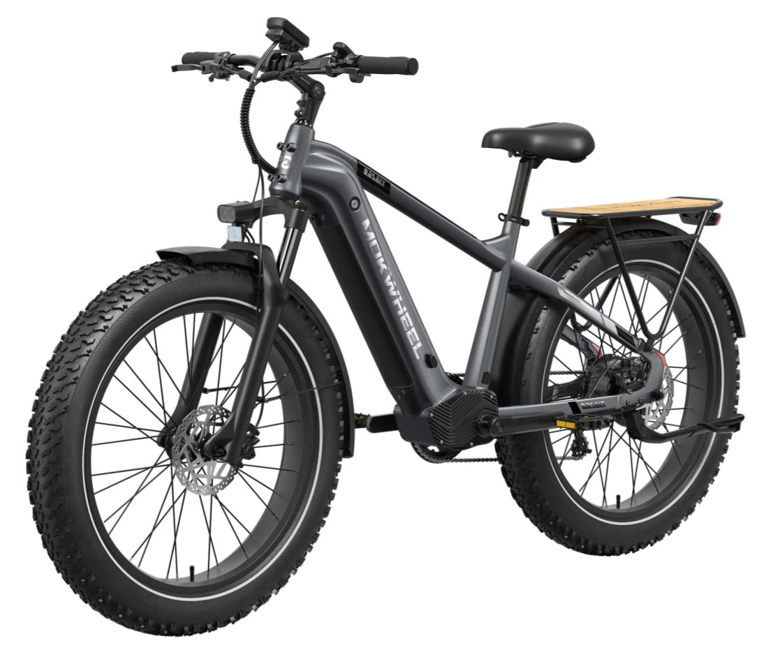 Basalt 2.0 Power Station E-Bike ( Front Suspension, Step Over, Fat Tire ) with Free Deluxe 10 Accessory Pack ( $699 Value for Free! ) Includes Front/Back Fenders, & Rear Rack.