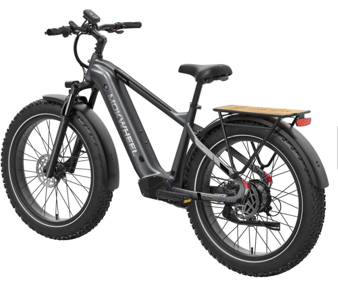 Basalt 2.0 Power Station E-Bike ( Front Suspension, Step Over, Fat Tire ) with Free Deluxe 10 Accessory Pack ( $699 Value for Free! ) Includes Front/Back Fenders, & Rear Rack.