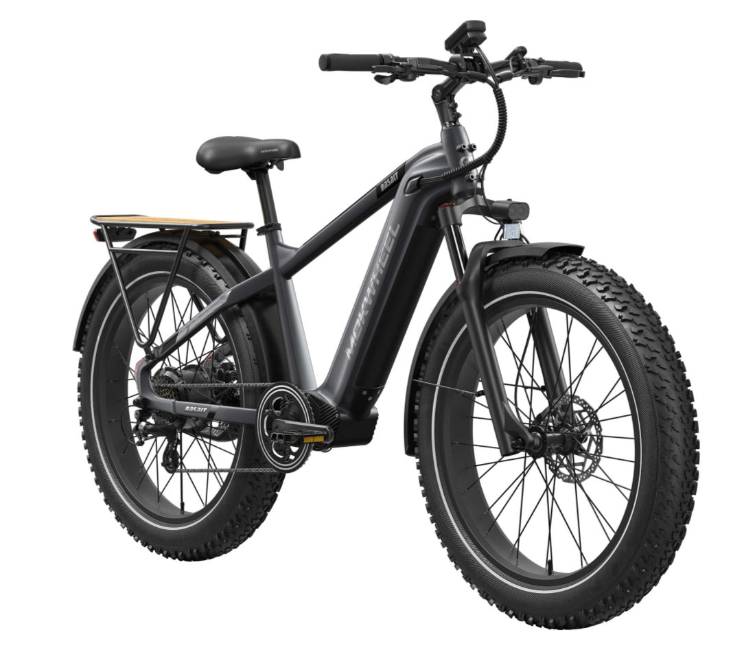 Basalt 2.0 Power Station E-Bike ( Front Suspension, Step Over, Fat Tire ) with Free Deluxe 10 Accessory Pack ( $699 Value for Free! ) Includes Front/Back Fenders, & Rear Rack.