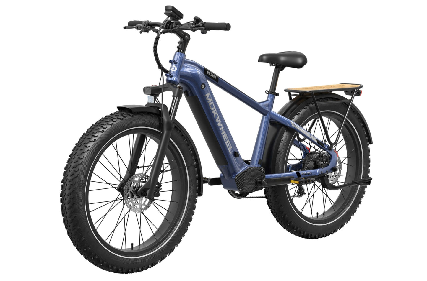Basalt 2.0 Power Station E-Bike ( Front Suspension, Step Over, Fat Tire ) with Free Deluxe 10 Accessory Pack ( $699 Value for Free! ) Includes Front/Back Fenders, & Rear Rack.