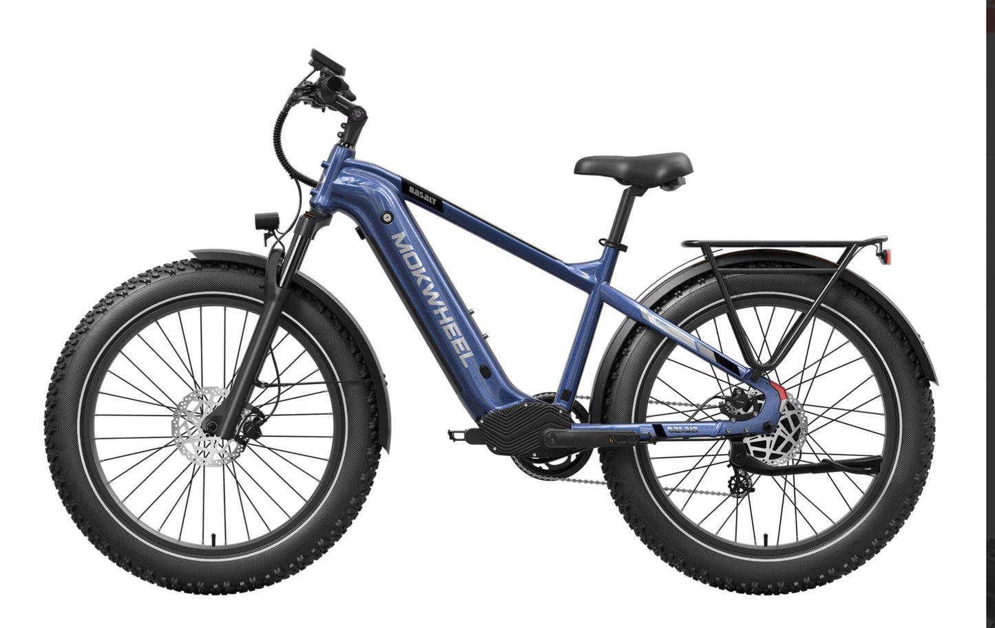 Basalt 2.0 Power Station E-Bike ( Front Suspension, Step Over, Fat Tire ) with Free Deluxe 10 Accessory Pack ( $699 Value for Free! ) Includes Front/Back Fenders, & Rear Rack.