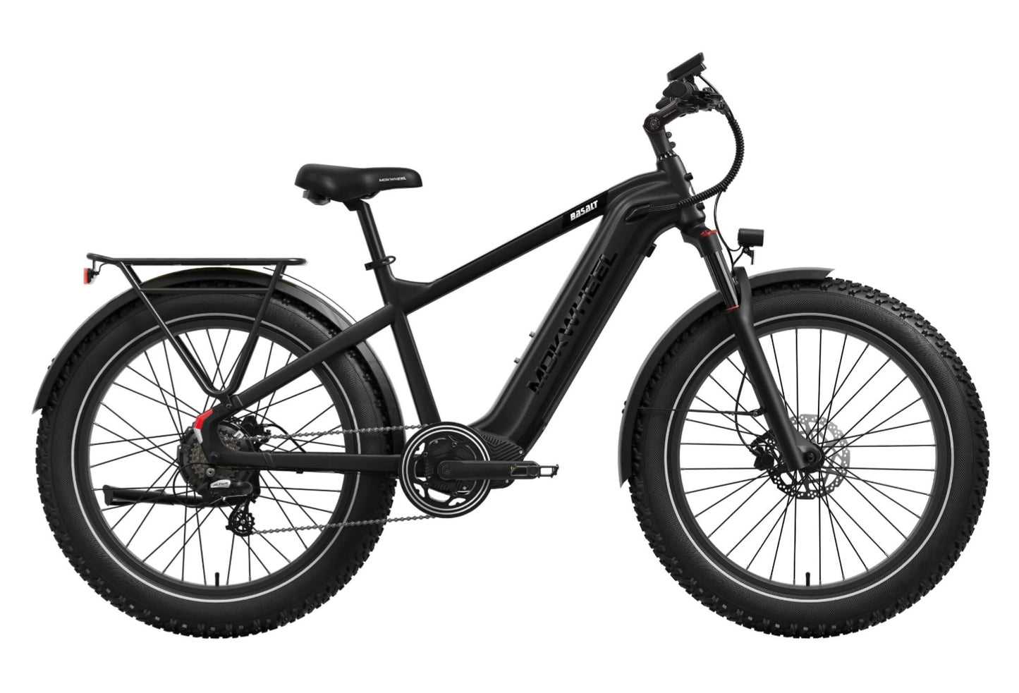 Basalt 2.0 Power Station E-Bike ( Front Suspension, Step Over, Fat Tire ) with Free Deluxe 10 Accessory Pack ( $699 Value for Free! ) Includes Front/Back Fenders, & Rear Rack.