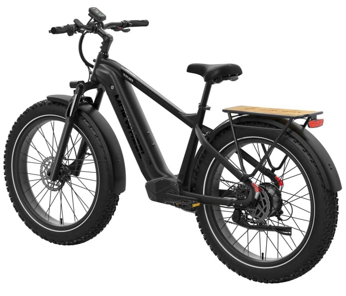 Basalt 2.0 Power Station E-Bike ( Front Suspension, Step Over, Fat Tire ) with Free Deluxe 10 Accessory Pack ( $699 Value for Free! ) Includes Front/Back Fenders, & Rear Rack.