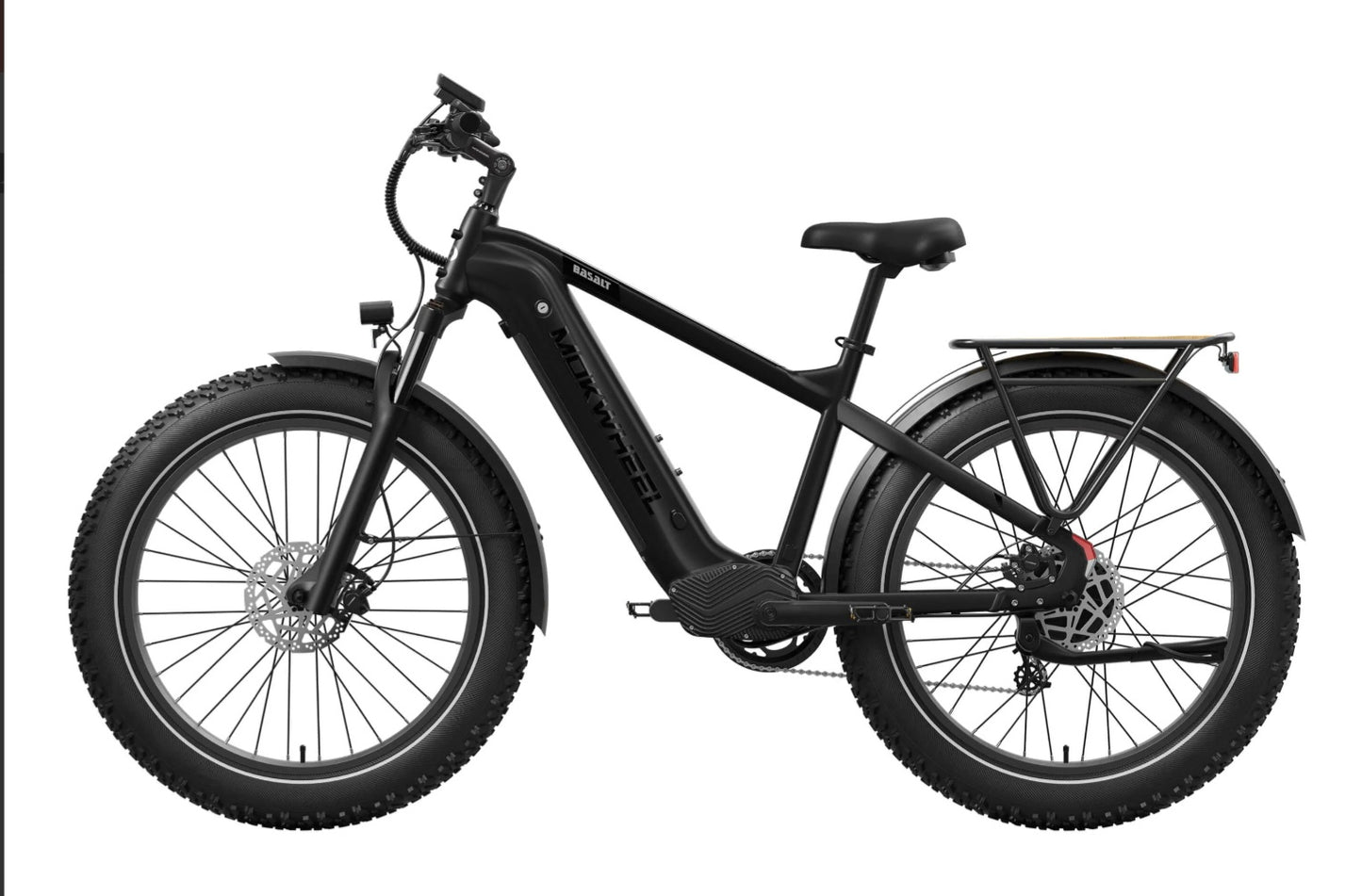 Basalt 2.0 Power Station E-Bike ( Front Suspension, Step Over, Fat Tire ) with Free Deluxe 10 Accessory Pack ( $699 Value for Free! ) Includes Front/Back Fenders, & Rear Rack.