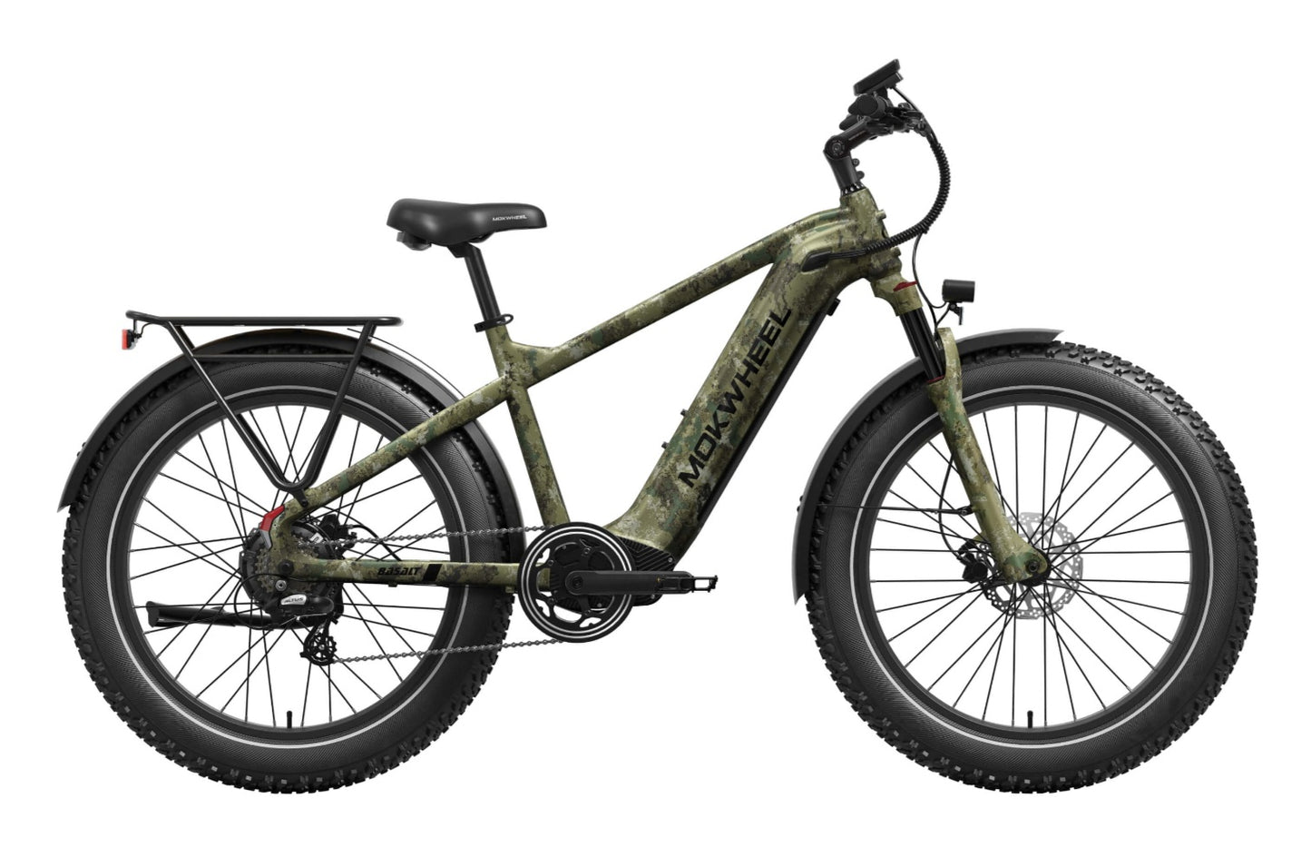 Basalt 2.0 Power Station E-Bike ( Front Suspension, Step Over, Fat Tire ) with Free Deluxe 10 Accessory Pack ( $699 Value for Free! ) Includes Front/Back Fenders, & Rear Rack.