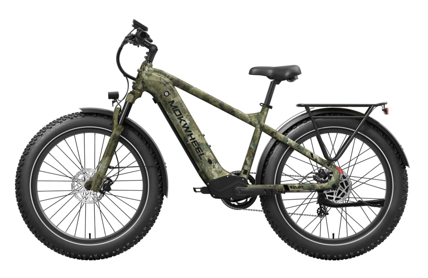 Basalt 2.0 Power Station E-Bike ( Front Suspension, Step Over, Fat Tire ) with Free Deluxe 10 Accessory Pack ( $699 Value for Free! ) Includes Front/Back Fenders, & Rear Rack.