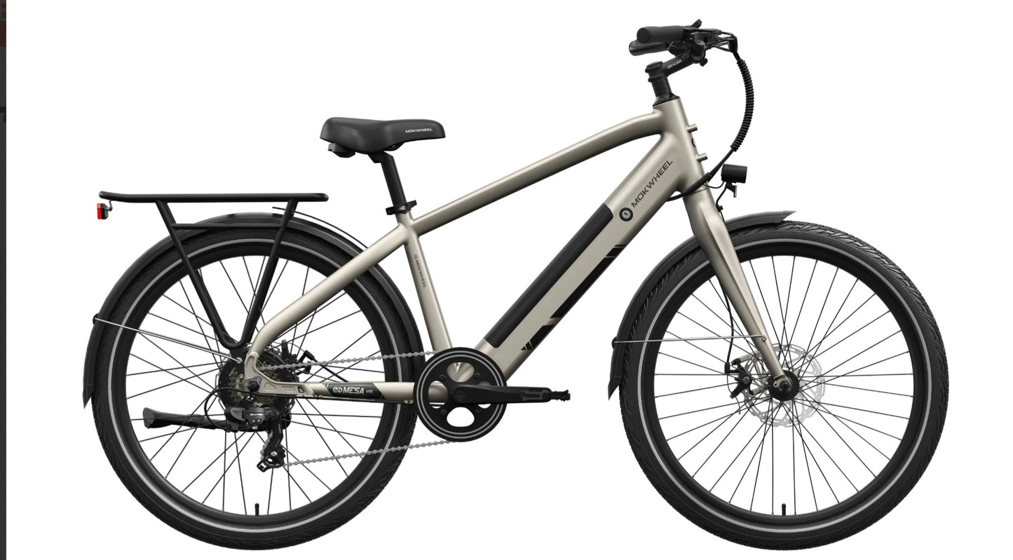 Fall Clearance Sale - Mesa Lite E-Bike with Free Basic 5 Accessory Pack ( $355 Value for Free! ) Includes Front/Back Fenders, & Rear Rack.