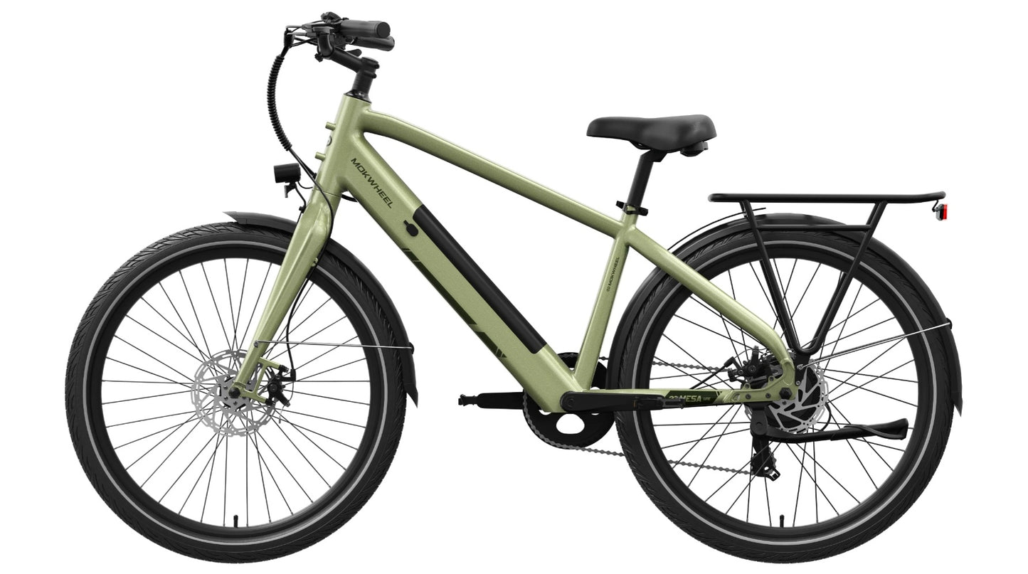 Fall Clearance Sale - Mesa Lite E-Bike with Free Basic 5 Accessory Pack ( $355 Value for Free! ) Includes Front/Back Fenders, & Rear Rack.