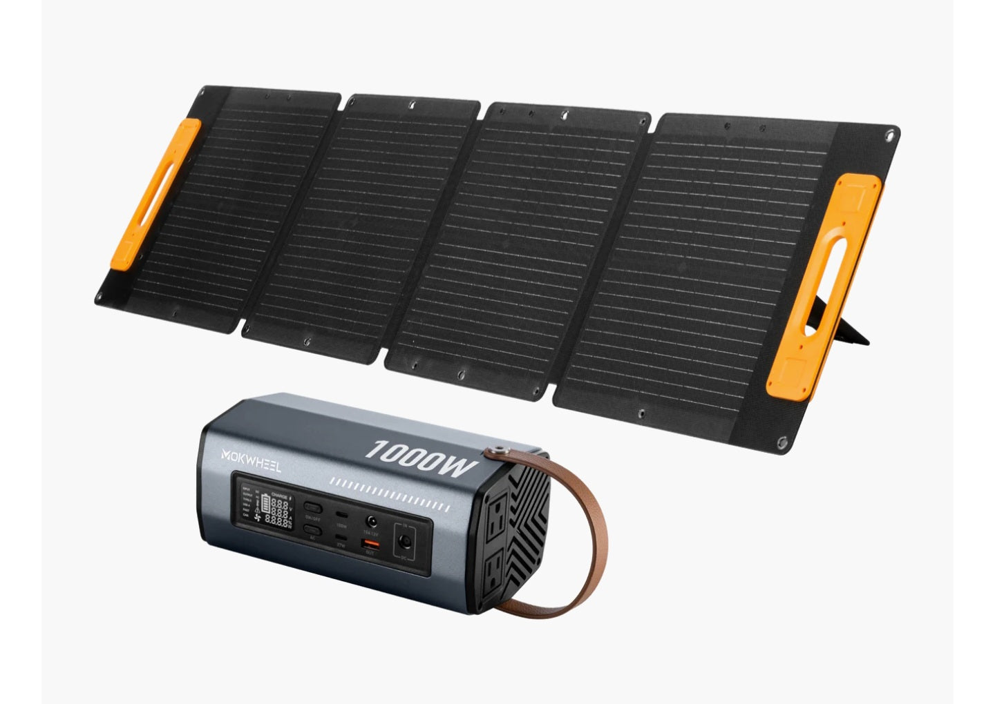 Power Station E-Bike Inverter with 100 watt portable folding Solar Panel -