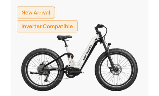 Onyx ST Power Station E-Bike ( Mid Drive Motor, Full Suspension, Step Thru, Fat Tire ) with Free Basic 5 Accessory Pack ( $355 Value for Free! )